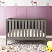 3-in-1 Convertible Crib, Converts to Day Bed, Toddler Bed, 3 Mattress Positions, Non-Toxic, Baby Safe Finish