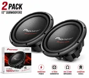 2 X Pioneer Champion Series 12" Dual Voice Coil 4 ohm Car Component Subwoofer