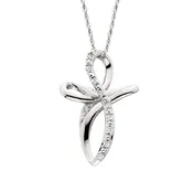 0.05ctw Diamond Cross Pendant