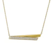 0.25-0.38ct Diamond Flip Necklace in 18K Yellow Gold, 18"