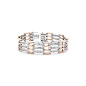 14K Two-Tone Gold Diamond Men’s Bracelet