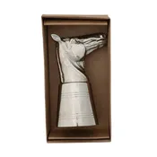 2 oz. Cast Aluminum & Stainless Steel Shot Glass in Kraft Box