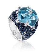 Blue Sapphire and Amethyst