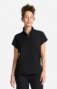 Bella Quarter Zip Scrub Top