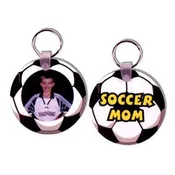 Round Plastic Keychain