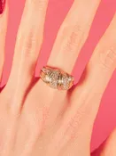 14k Diamond Dome Ring