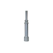 10' Tall x 4.0" Base OD x 3.0" Top OD x 0.125" Thick, Round Tapered Aluminum, Decorative Georgetown Style Anchor Base Light Pole