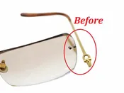 Cartier Eyeglass Elbow Post Retrofit-Left