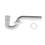 1 1/2″ White Plastic P-Trap