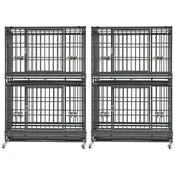 37" Stackable Heavy Duty Dog Crate 371D07