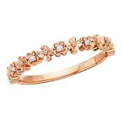 Floral Stackable Diamond Band