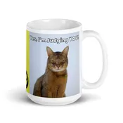 White glossy mug