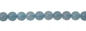 10mm Aquamarine Plain Round Beads