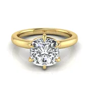 1.5 Carat Cushion Solitaire Lab Grown Diamond Engagement Ring