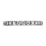 14K White Gold Round Diamond Eternity Band