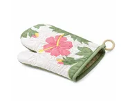 11" x 6" Oven Mitt - MC Pink Hibiscus Design