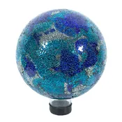 10" Blue/Aqua Mosaic Gazing Globe