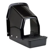 Chicken Laying Nest Box with Basket, Recycled Plastic, Black