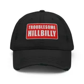 Troublesome Hillbilly – THE destressed HAT (black)