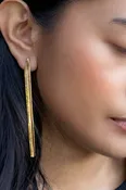 18K Gold Plated Dangle Earrings