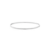 14K White Gold Stackable Bangle