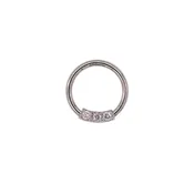 3 Gem Blaze platinum seam ring with 3x 1.5mm diamonds, 18g 5/16"