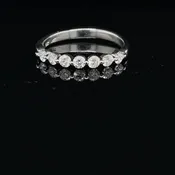 0.5CTW 14K White Gold Wedding Band