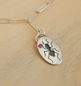Ant + Ruby Necklace — Bottle of Bread