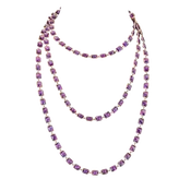 Amethyst Emerald Cut Chain Necklace