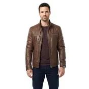 Agents of Shield Grant Ward Brown Leather Jacket