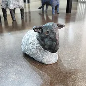 Ceramic Sheep Sculptures by Mark Chatterley