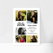 5x7 Double Sided Flat Card - GRAD (Class of Collage-1)