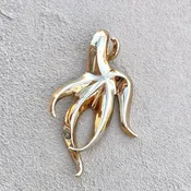 14K Gold Moving Sea Star Pendant