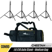 (4) C10 Auto Stands + Medium Bag Combo