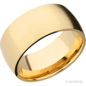 10 mm wide Domed 14K Yellow Gold band.