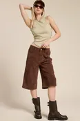 Corduroy Culotte Bermuda Shorts