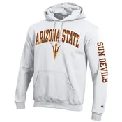 Arizona State  A.S.U. Sun Devils Sparky Champion hoodie sweatshirt-White