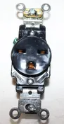 10 Pack - Leviton 5661-E 15 Amp, 250 Volt, Industrial HD Grade, Single Receptacle, Black