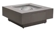 42" Square Faux Concrete Firetable