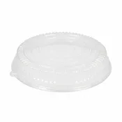 12" Clear Low Dome PET Lids for Catering Trays