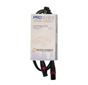 Accu-Cable AC3PDMX5PRO 3-Pin Male DMX -Cable Pro Series Female - 5 FT