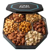 7 Section Assorted Nuts Gift Tin