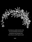 1st Class Bridal 5082 Silver Headband
