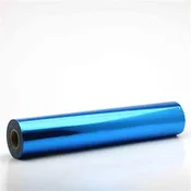 Blue Metallic Foil Application