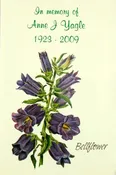 Bell Flower Memorial Service Seed Packet