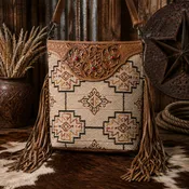 Accelerate Hand-Tooled Crossbody Bag