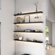 LED Black Radius Corners Shelves
