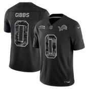 Men's Nike Jahmyr Gibbs Black Detroit Lions 2026 Salute to Service Stitched Limited Jersey