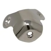 3-Hole Chrome Metal Amp Corner Kit W/ Hardware
