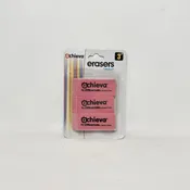 ACHIEVA ERASERS MEDIUM 3CT